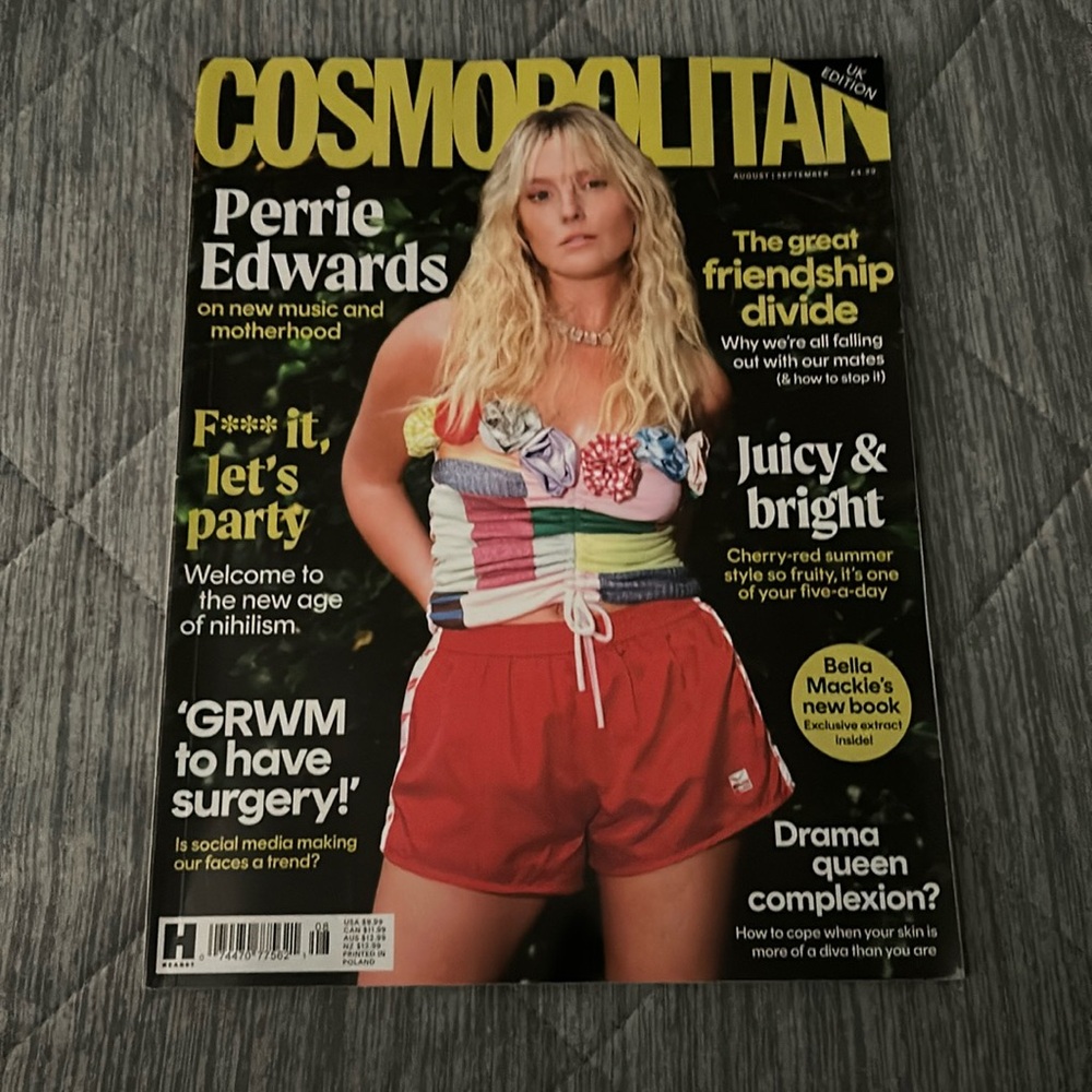 UK Cosmopolitan August/September 2024 Perrie Edwards Cover